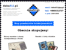 Tablet Screenshot of dakafil.pl